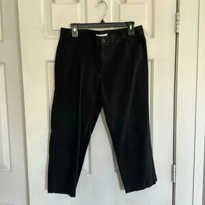 LOFT Black Capris Pants